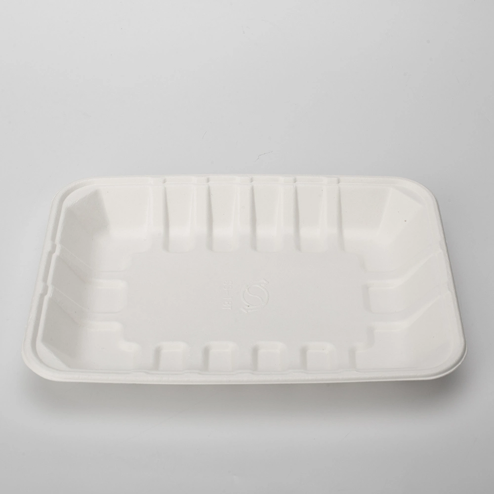 Biodegradable Compostable Sugarcane Bagasse Paper Pulp Tableware Biodegradable Trays